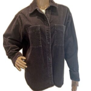 GAP Over-sized Dark Grey Corduroy Shirt Jacket